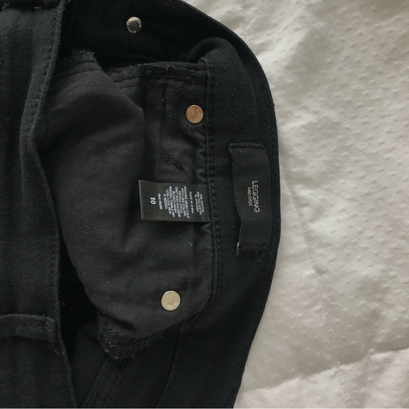 Express Black Distressed Skinny Jeans - Picture 3 of 5